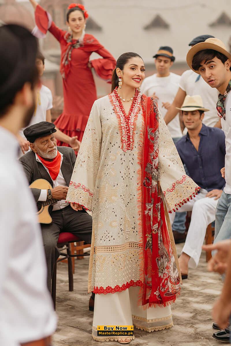 Mushq Luxury Lawn Alba Master Replica  Wholesale Pakistani Designer  Replica Suits
